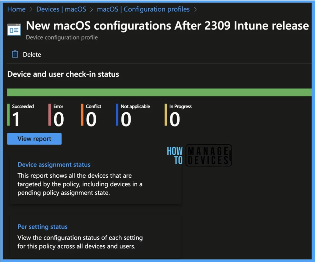 Configure New Managed Settings in macOS Catalogue using Intune 2309 release or later Fig. 12